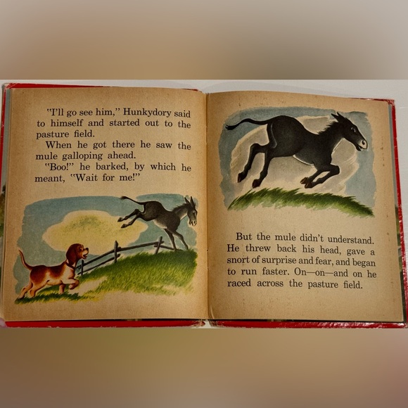 Vintage 1952 Whoop-ee Hunkydory! Puppy dog story Whitman Tell-A-Tale HC book - Picture 8 of 16